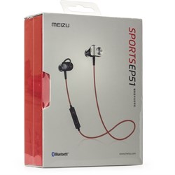 Беспроводные Bluetooth стерео-наушники Meizu EP51, цвет "красный" - фото 23592