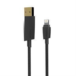 Кабель Rock Lightning-USB M3 MFI Round Cable 200 см - фото 23614