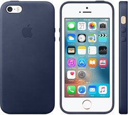 Чехол-накладка  силиконовый для iPhone 5/5s/SE цвет «Синий» (MKX32FE) - фото 23874