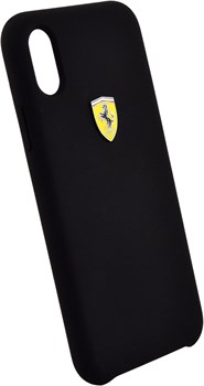 Чехол-Накладка Ferrari iPhone X/XS On-Track SF Silicone case Hard TPU, "Black" (FESSIHCPXBK) - фото 24971