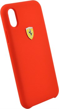 Чехол-Накладка Ferrari iPhone X/XS On-Track SF Silicone case Hard TPU, "Red" (FESSIHCPXRE) - фото 24977