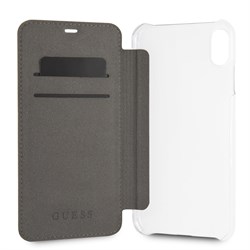 Чехол-Книжка Guess iPhone XS Max 4G Charms collection Booktype "Grey" (GUFLBKI65GF4GGR) - фото 25283