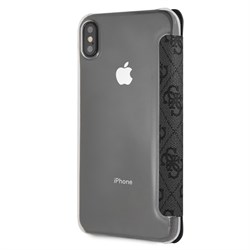 Чехол-Книжка Guess iPhone XS Max 4G Charms collection Booktype "Grey" (GUFLBKI65GF4GGR) - фото 25286