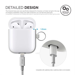 Чехол Elago для AirPods Hang case (Белый) (EAPSC-HANG-WH) - фото 25477