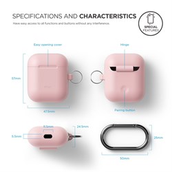 Чехол Elago для AirPods Hang case (Розовый) (EAPSC-HANG-PK) - фото 25487