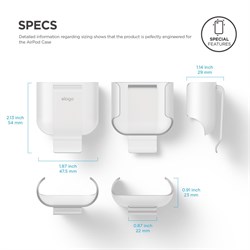 Чехол Elago для AirPods Carrying clip (Прозрачный) (EAP-CLIP-TR) - фото 25529