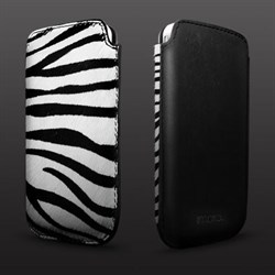 Кожаный чехол More Safara Classic Zebra/Black для iPhone 4