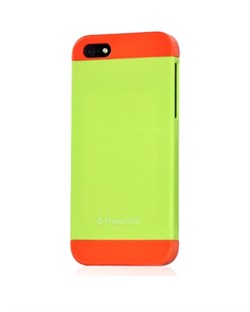 Чехол Phone Add Lime/Orange Plastic Case для iPhone 5