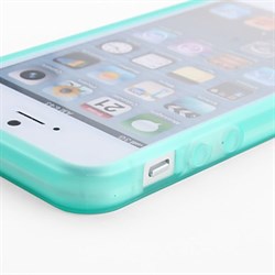 Чехол Разноцветный Прозрачный Матовый Ультратонкий для iPhone 5, Мягкий