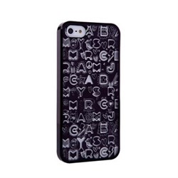 Пластиковый дизайн чехол-накладка Marc Jacobs Collage Black для iPhone 5