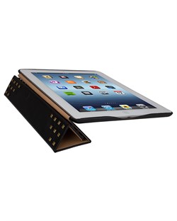 Чехол книжка JisonCase Premium Studded для Apple iPad 2/3/4 (Черный)