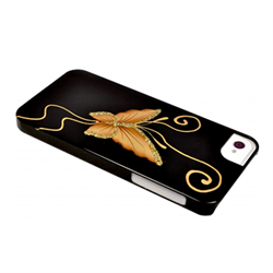 Чехол-накладка для iPhone SE/5/5S iCover Elegant Butterfly Black - фото 6106