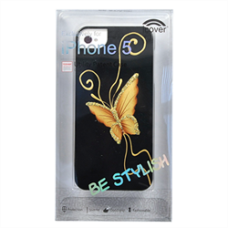 Чехол-накладка для iPhone SE/5/5S iCover Elegant Butterfly Black - фото 6107