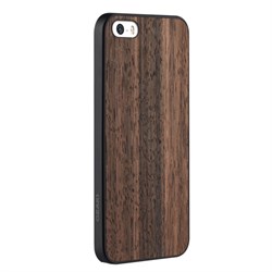 Оригинальный чехол-накладка Ozaki O!Coat 0.3 + Wood для iPhone SE/5/5S - фото 6301