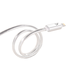 Кабель для iPhone/iPad HOCO Metall Jelly Knitted Lightning 120см - фото 7221