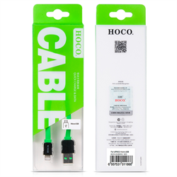 Кабель для iPhone/ iPad HOCO Lightning-USB Data Cable Colourful Flat 120cм - фото 7261