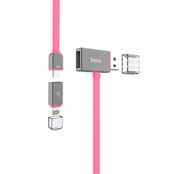Кабель HOCO Lightning + MicroUSB Share Line с доп. выходом USB,120cм - фото 7310
