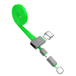 Кабель HOCO Lightning + MicroUSB Share Line с доп. выходом USB,120cм - фото 7311