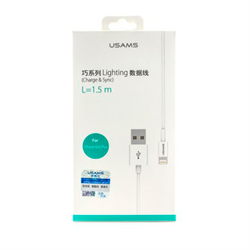 Кабель для iPhone/iPad USAMS Lightning Charge &amp; Sync 150 см - фото 7323