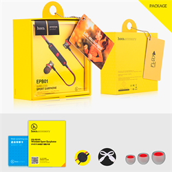 Наушники-вкладыши HOCO Bluetooth Magnetic Wireless Sport, гарнитура+управление - фото 7992