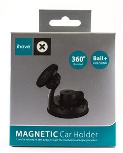 Автомобильный держатель iHave X-series Magnetic Car Holder магнитный на стекло или панель  - фото 8214