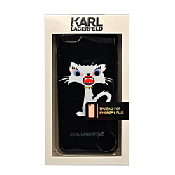 Чехол-накладка Karl Lagerfeld для iPhone 6/6S Monster Choupette Hard Black - фото 8924