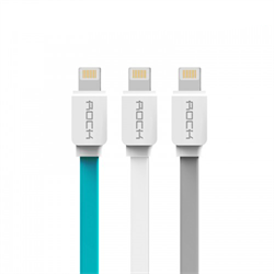 Кабель Rock Lightning-USB Data Cable Flat для iPhone/ iPad 200cм - фото 8973