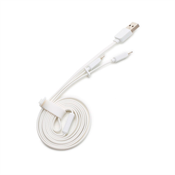 Кабель Rock Lightning-USB-microUSB Data Cable Flat для iPhone/ iPad 200cм - фото 9256