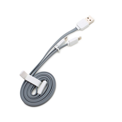 Кабель Rock Lightning-USB-microUSB Data Cable Flat для iPhone/ iPad 200cм - фото 9258