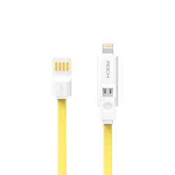 Кабель Rock Lightning-USB-microUSB Data Cable Flat для iPhone/ iPad 200cм - фото 9272