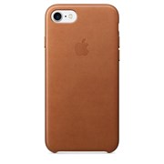 Оригинальный кожаный чехол-накладка Apple для iPhone 7/8, цвет «золотисто-коричневый» (MMY22ZM/A)