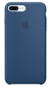 Оригинальный силиконовый чехол-накладка Apple для iPhone 7 Plus/8 Plus, цвет «глубокий-синий»  (MMQX2ZM/A)