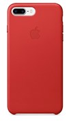 Оригинальный кожаный чехол-накладка Apple для iPhone 7 Plus/8 Plus, цвет «(PRODUCT)RED» (MMYK2ZM/A)