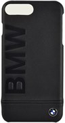 Чехол-накладка BMW для iPhone 7 Plus/8 Plus  Signature Logo imprint Hard Leather,  Цвет «Черный» (BMHCP7LLLSB)