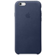 Оригинальный кожаный чехол-накладка Apple для iPhone 6/6s цвет «Темно-синий» (MKXU2ZM/A)