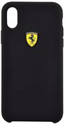 Чехол-Накладка Ferrari iPhone X/XS On-Track SF Silicone case Hard TPU, "Black" (FESSIHCPXBK)