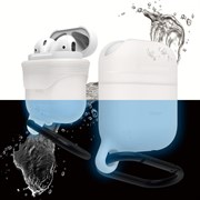 Чехол Elago для AirPods Waterproof hand case (Цвет: Белый, Светящийся в темноте) (EAPWF-LUBL)