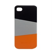 Пластиковый чехол Verus Triplex Case (black/gray/orange) для iphone 4 / 4s