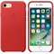 Оригинальный кожаный чехол-накладка Apple для iPhone 7/8, цвет «красный» (MMY62ZM/A) - фото 16340