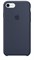 Оригинальный силиконовый чехол-накладка Apple для iPhone 7/8, цвет «темно-синий»  (MMWK2ZM/A)