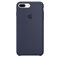 Оригинальный силиконовый чехол-накладка Apple для iPhone 7 Plus/8 Plus, цвет «темно-синий»  (MMQU2ZM/A) - фото 17375