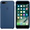 Оригинальный силиконовый чехол-накладка Apple для iPhone 7 Plus/8 Plus, цвет «глубокий-синий»  (MMQX2ZM/A) - фото 17386