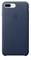 Оригинальный кожаный чехол-накладка Apple для iPhone 7 Plus/8 Plus, цвет «тёмно-синий» (MMYG2ZM/A)