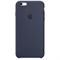 Оригинальный силиконовый чехол-накладка Apple для iPhone 6/6s цвет «темно-синий» (MKY22ZM/A) - фото 18803