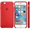Оригинальный силиконовый чехол-накладка Apple для iPhone 6/6s цвет «красный» (MKY32ZM/A) - фото 18889