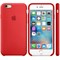 Оригинальный силиконовый чехол-накладка Apple для iPhone 6/6s цвет «красный» (MKY32ZM/A) - фото 18890
