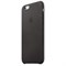 Оригинальный кожаный чехол-накладка Apple для iPhone 6/6s цвет «Черный» (MKXW2ZM/A) - фото 19474