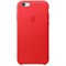 Оригинальный кожаный чехол-накладка Apple для iPhone 6/6s цвет «красный» (MKXX2ZM/A) - фото 19709