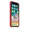 Оригинальный силиконовый чехол-накладка Apple для iPhone X, цвет красный  (MQT52ZM/A) - фото 22927