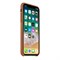 Оригинальный кожаный чехол-накладка Apple для iPhone X, цвет золотисто-коричневый  (MQTA2ZM/A) - фото 22939